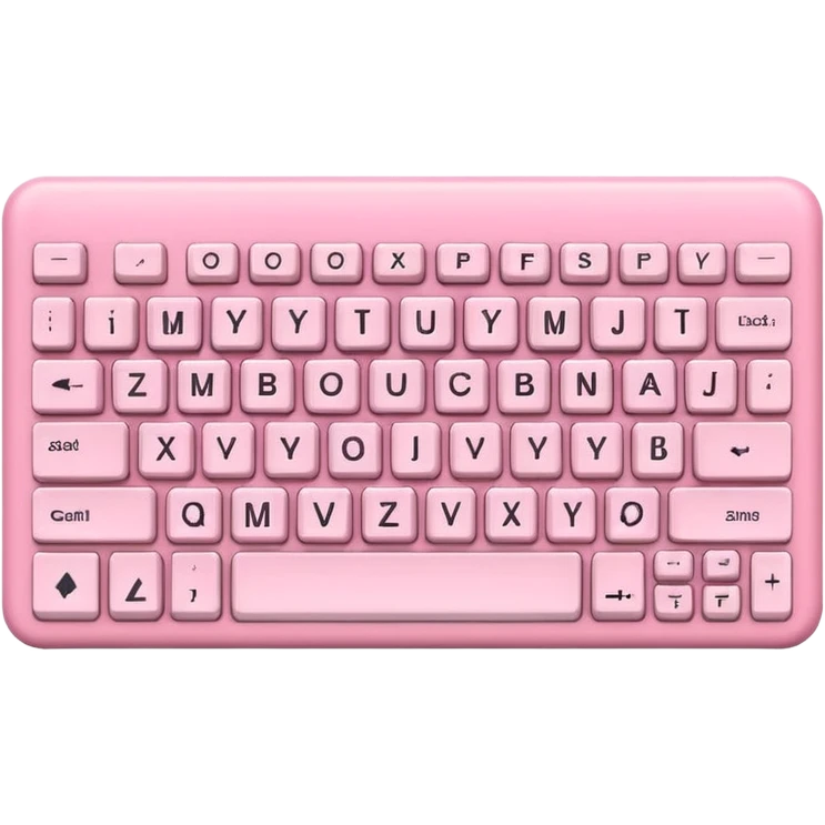 baby pink pc keyboard  emoji