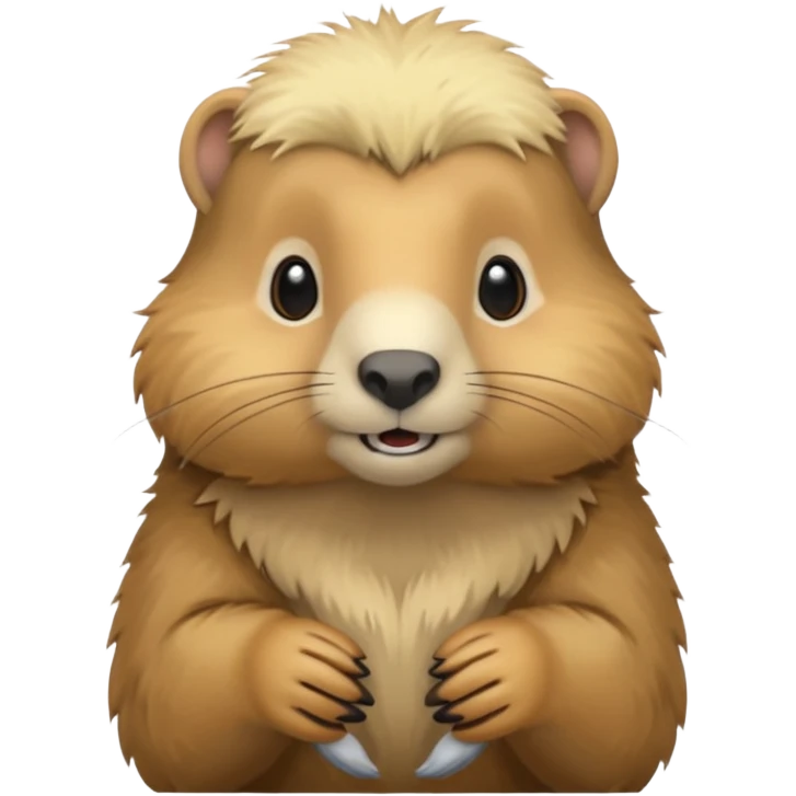 Une marmotte à la chevelure blonde emoji