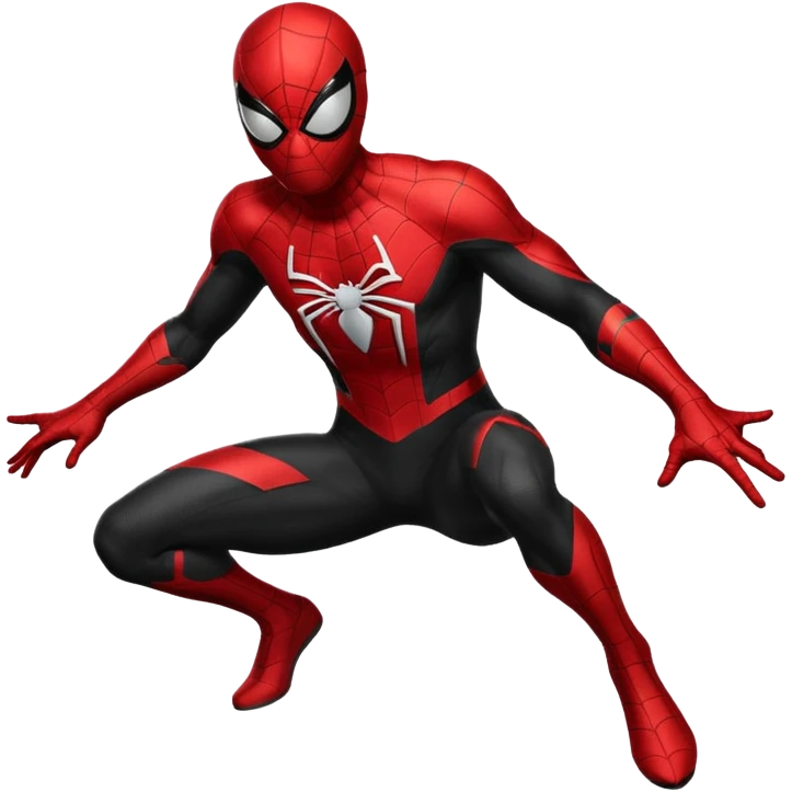 Black Spider man emoji