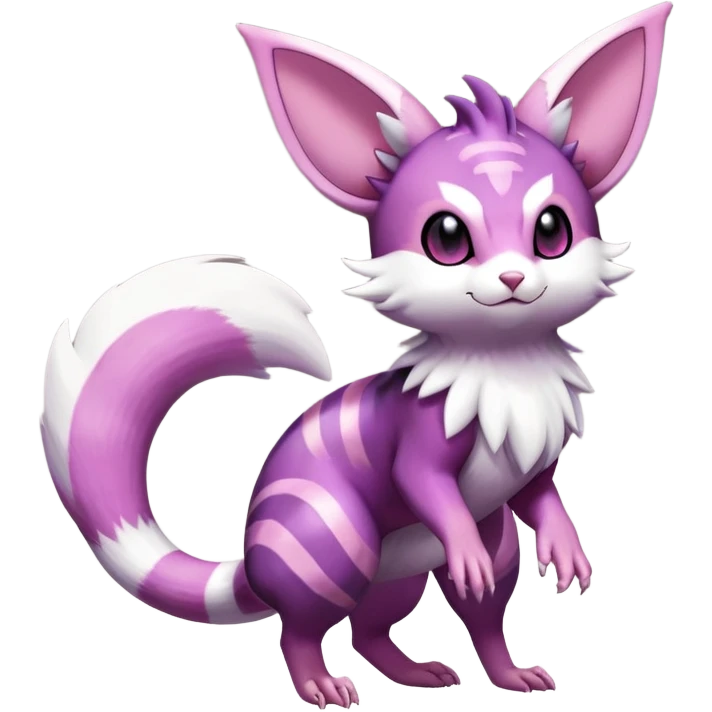 Shiny Furret-Espeon-Furret-Noibat-Noivern-Hybrid (Full body) emoji