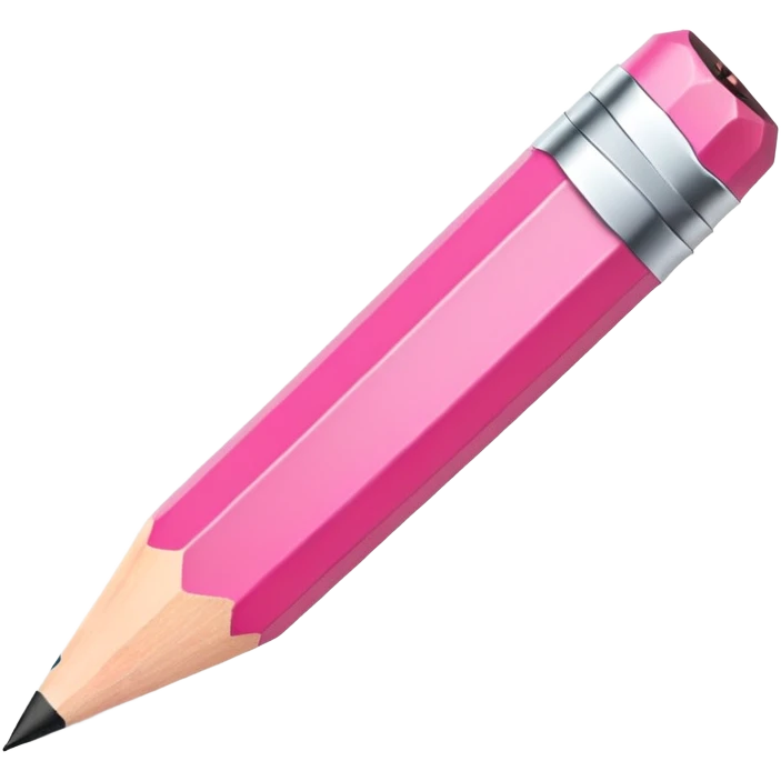 Pink pencil  emoji