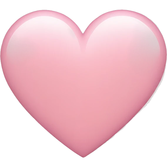 Light Pink heart  emoji
