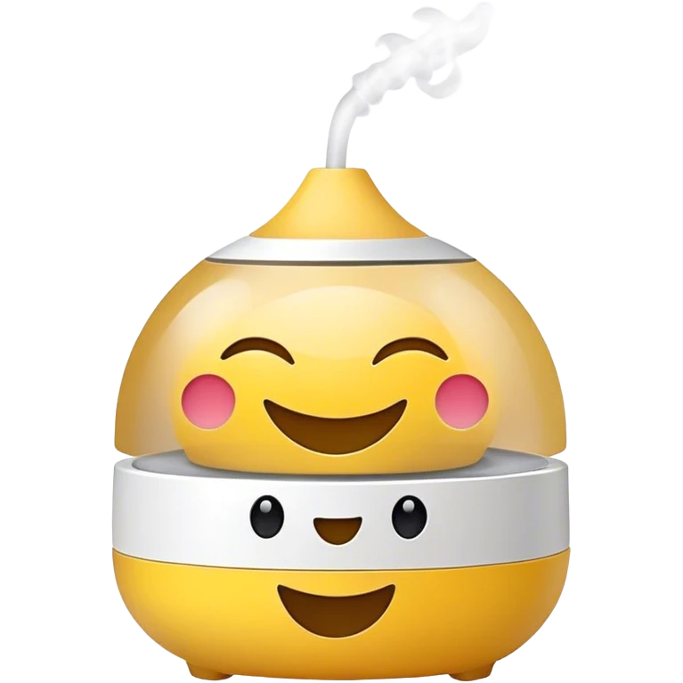 Aroma diffusor with smile emoji