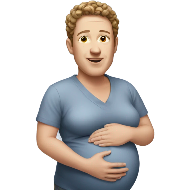 Pregnant zuck emoji