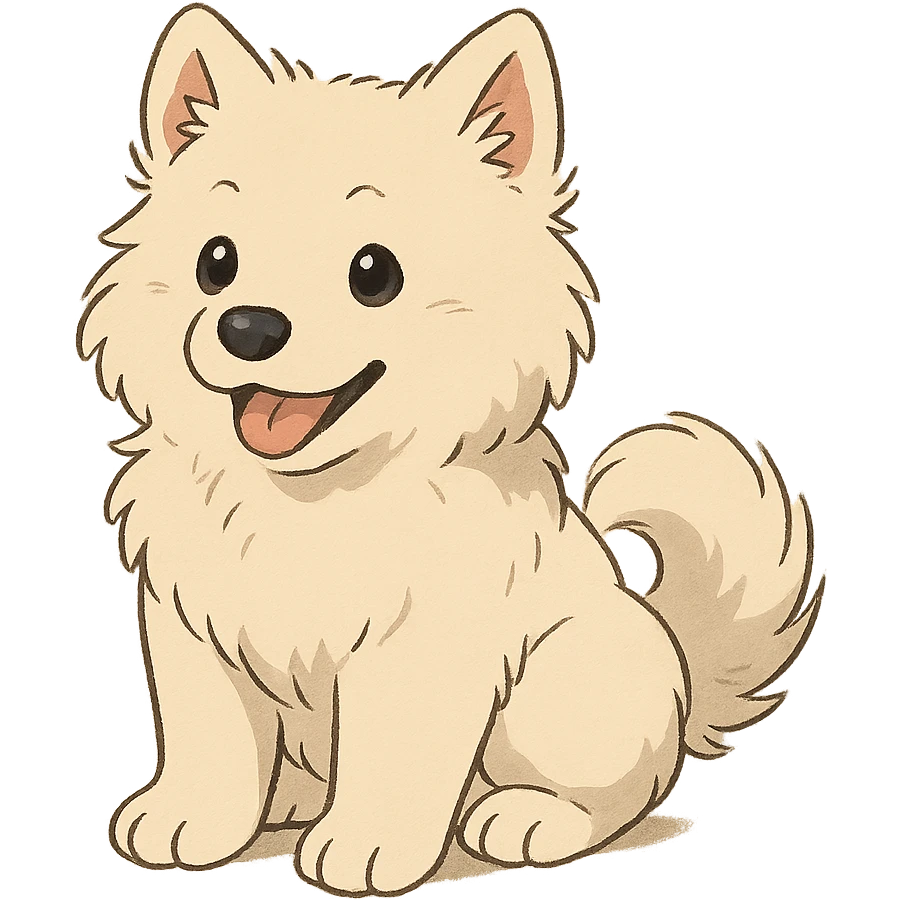 cute samoyed puppy emoji