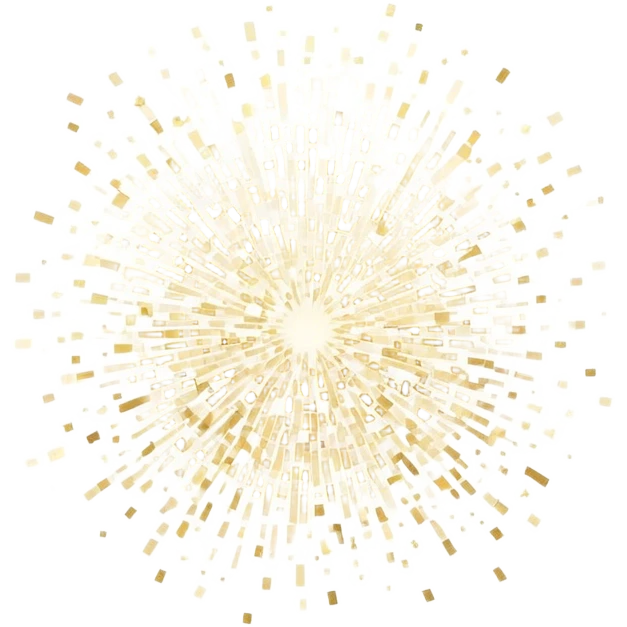 Delicate, shimmering sparkles scattered gracefully, with soft glowing edges and a subtle golden or white tint. The sparkles vary in size and opacity, creating a magical and elegant effect. Flat, modern illustration, clean and minimal, white background. emoji