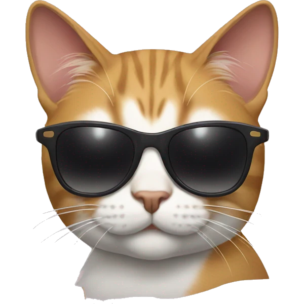 Cat with sunglasses emoji