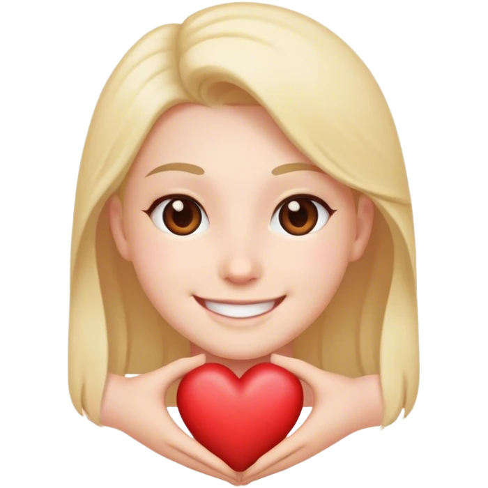 Smile with a heart emoji