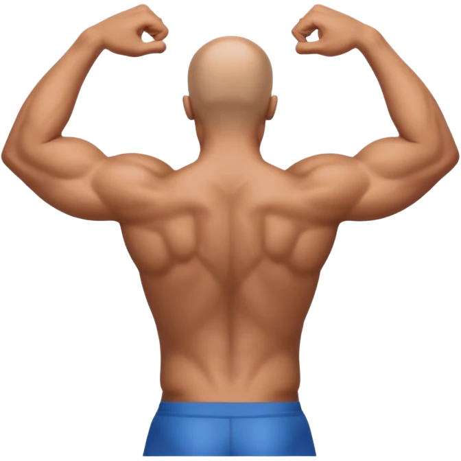 Person sitting and arching their back  emoji