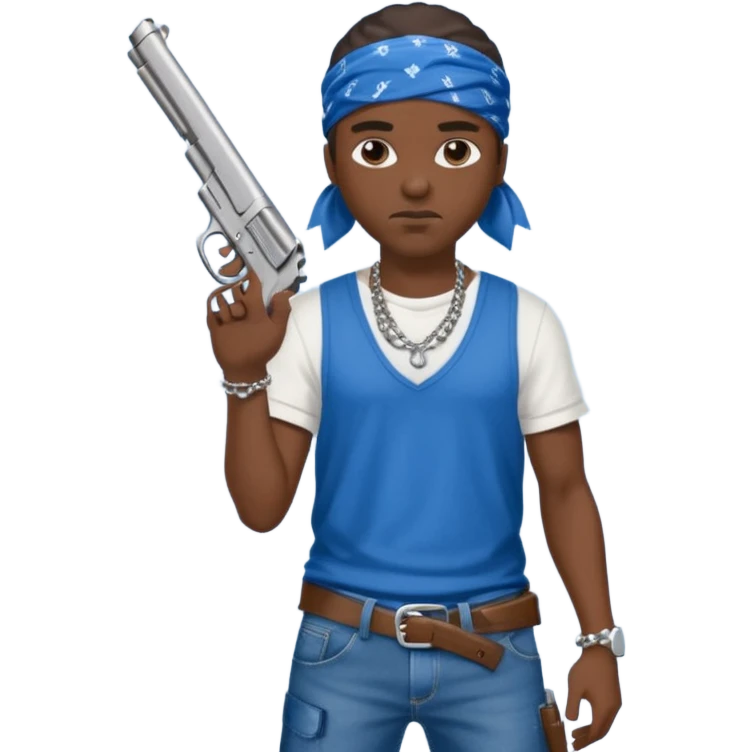 gangster crips emoji