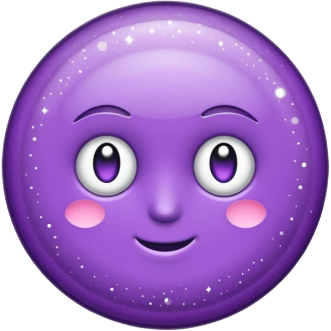 glitter purple and cian pin emoji