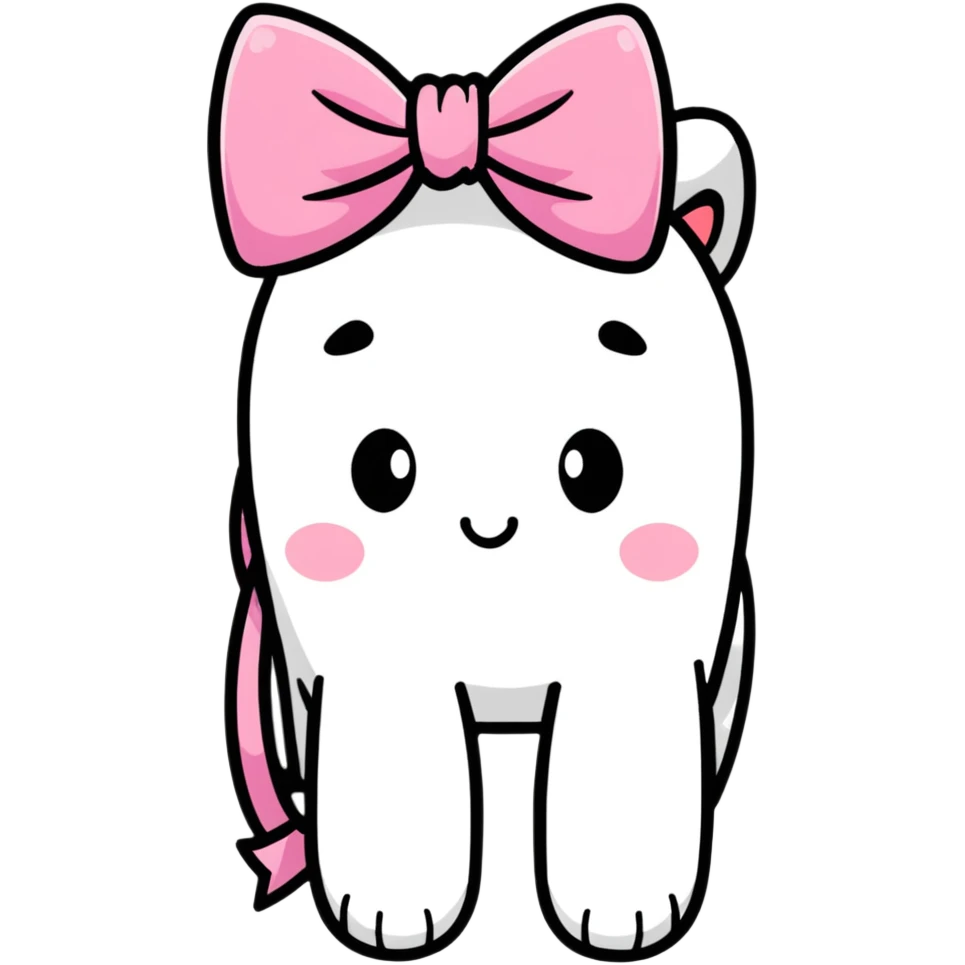 pink bow emoji