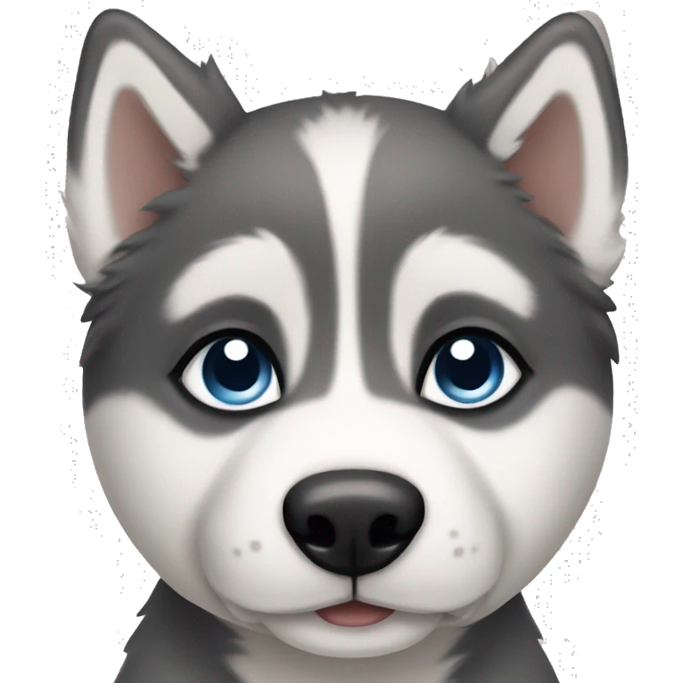 Husky puppy emoji