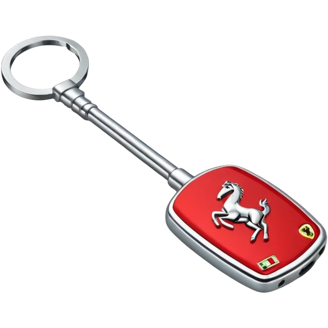 Ferrari key with a red background emoji