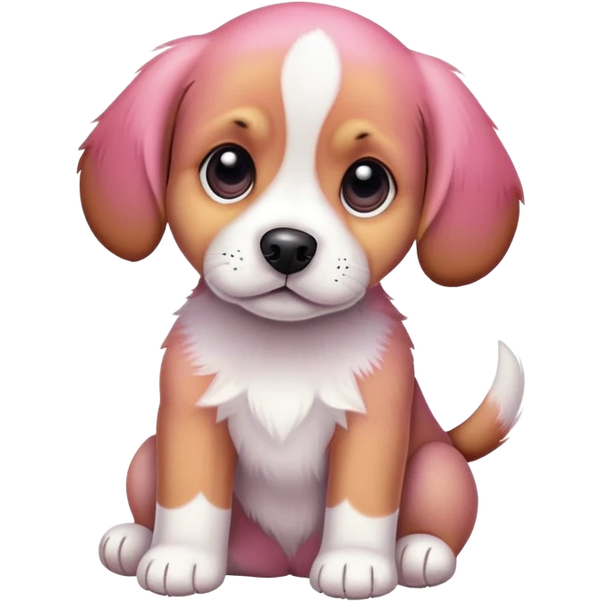 pink beagle puppy emoji