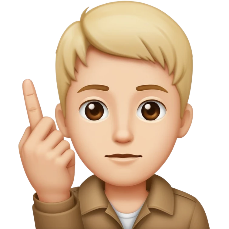 Middle finger to your face  emoji