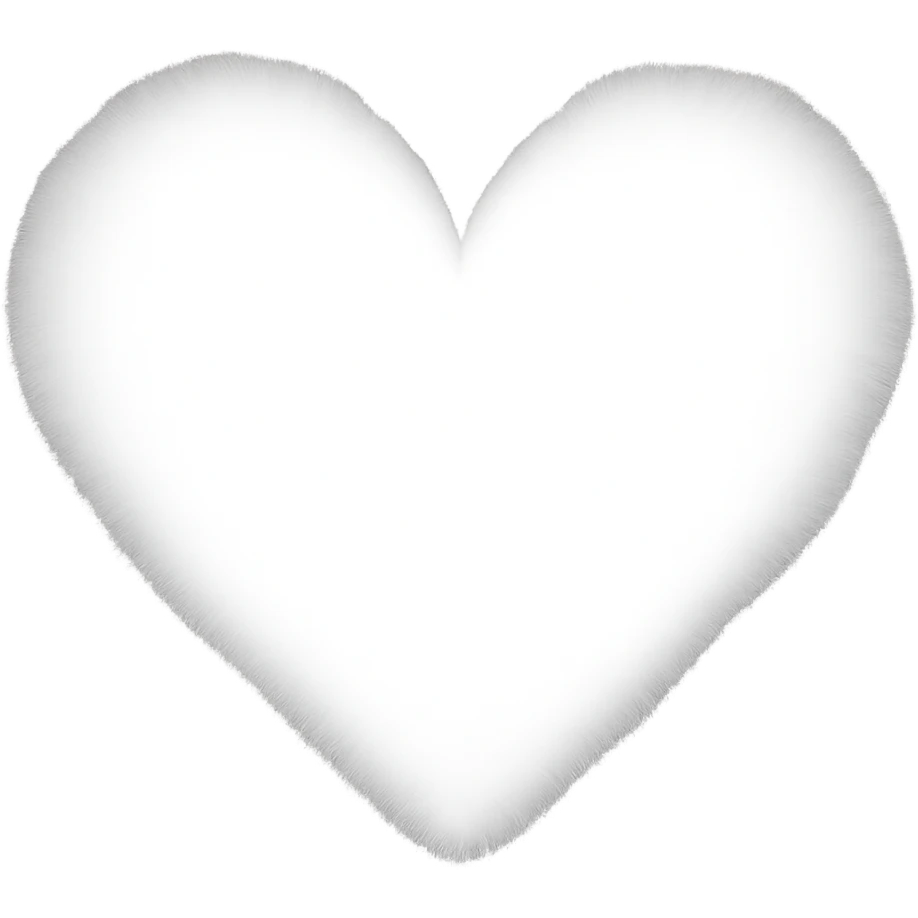 heart with a soft feathered edge emoji