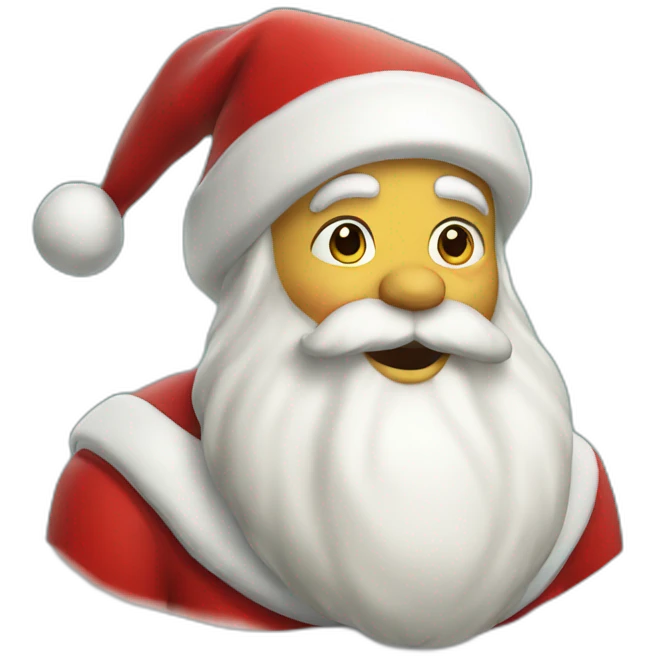 Hámster santa claus emoji