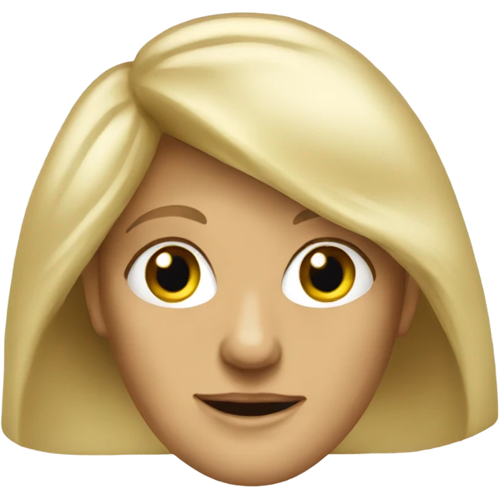 Really old long hair blonde woman  emoji