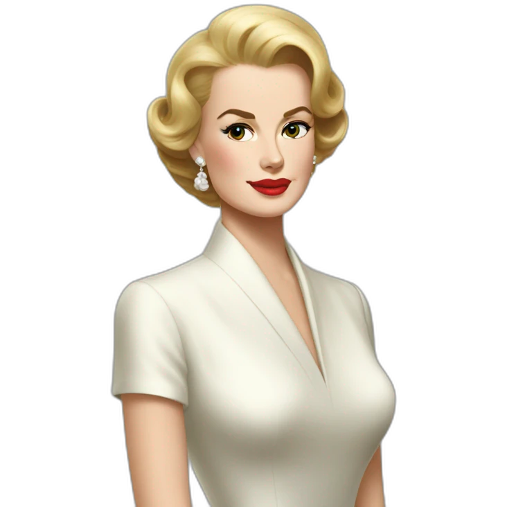 Grace kelly widow black emoji