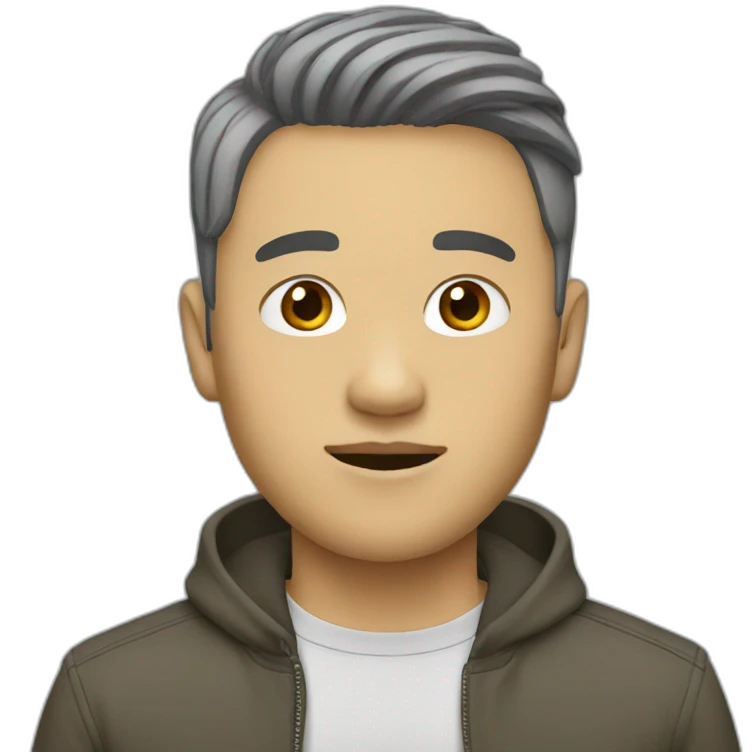 blonde Asian man fashion emoji