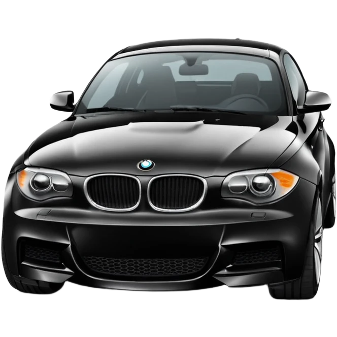 Black bmw e87 1 series emoji