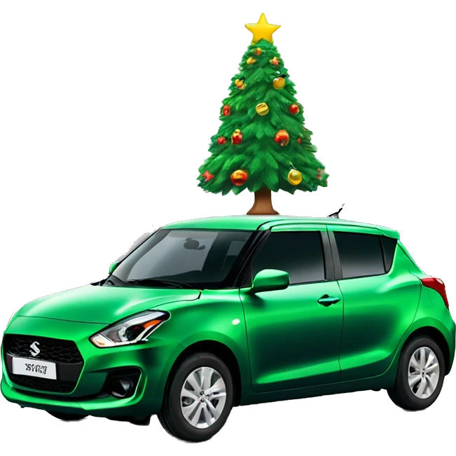 Christmas tree on a Suzuki swift  emoji