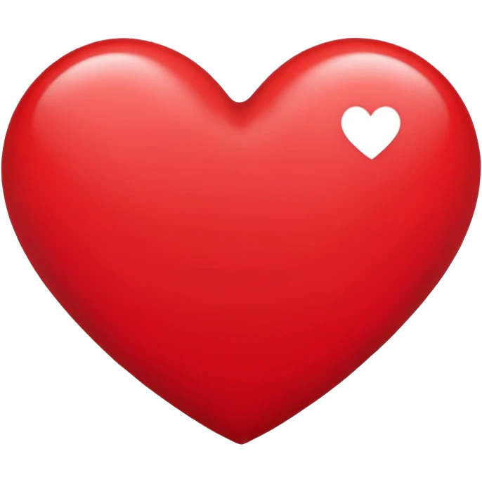 minimal heart shape, super simplified emoji
