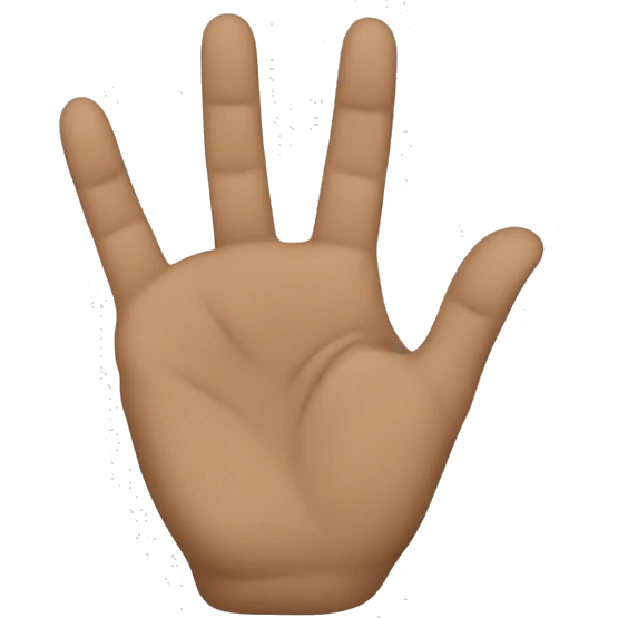 “L” hand sign emoji