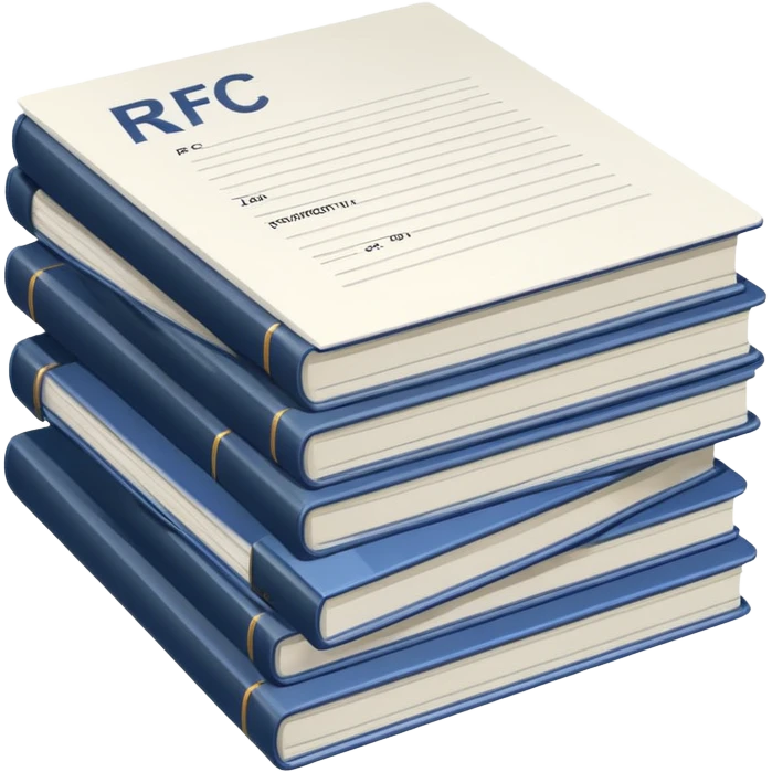 Requests for Comments with "RFC" letter on it emoji