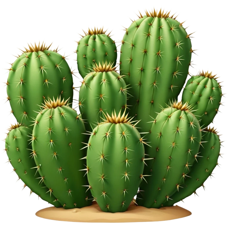 green desert cactus with spines emoji