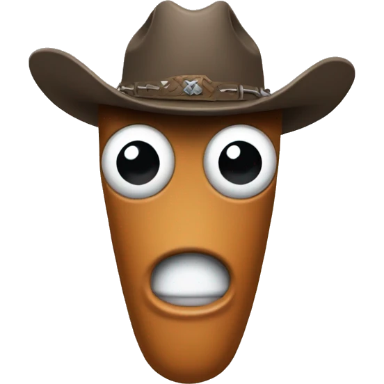 clippy with a cowboy hat emoji