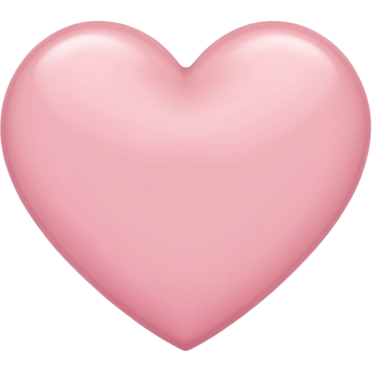 Light pink heart emoji
