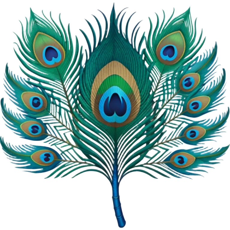 Peacock feather emoji