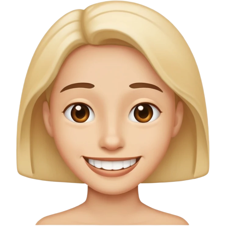 Fake smile emoji