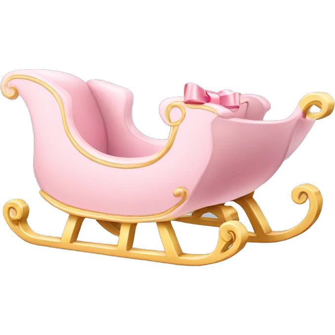 light pink sleigh emoji