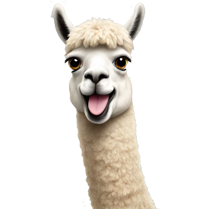 celebrating alpaca emoji