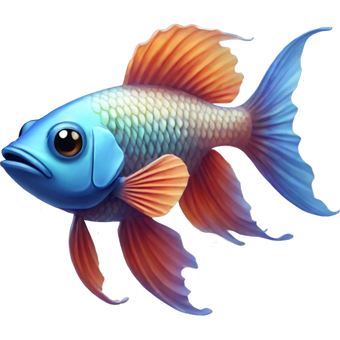 Very old beta fish emoji