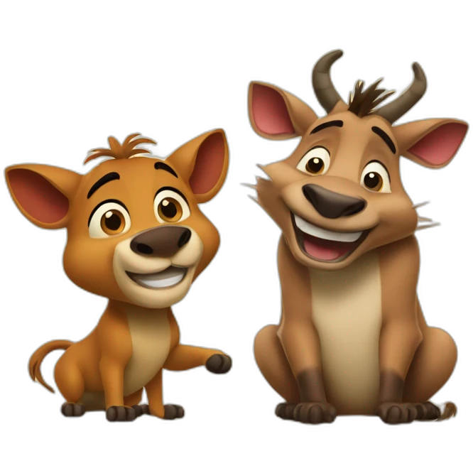 timon and pumba emoji