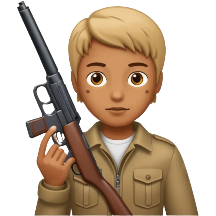 Person holding a gun emoji