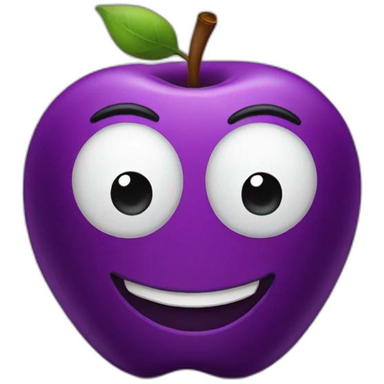 The purple apple emoji