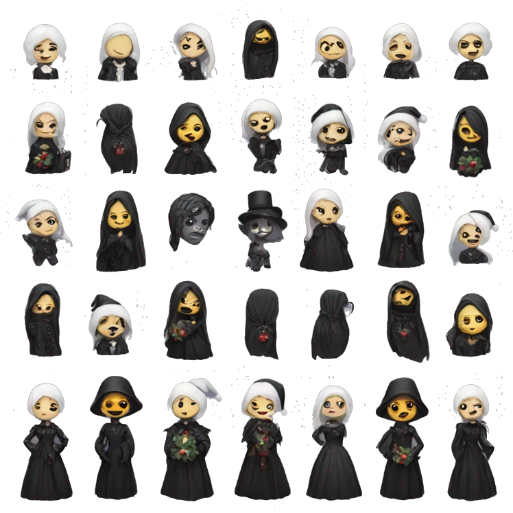 gothic christmas emoji