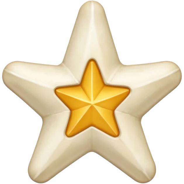 starshape made of bone. no face . no outer ridge. no eyes. no. nose. no mouthjust teh star emoji