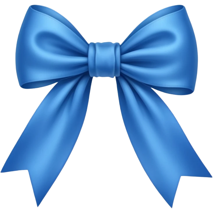 un fiocco azzurro emoji