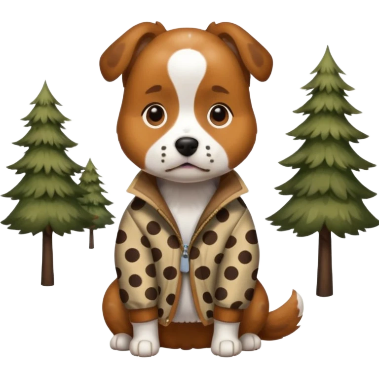 spotted jackets dog emoji
