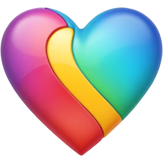 Cœur multicolore  emoji