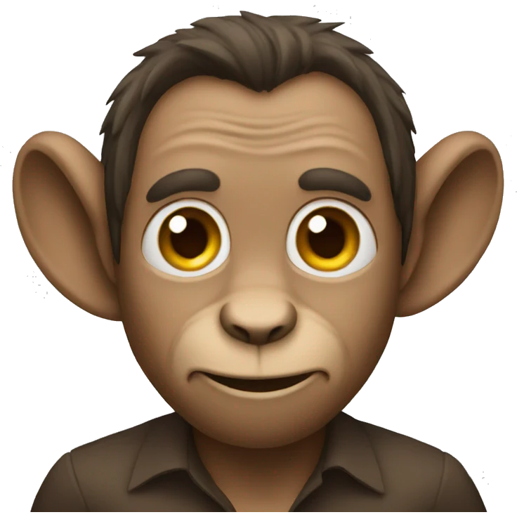 monkey-investor with big ears emoji
