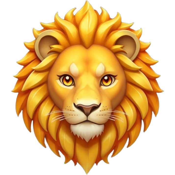 Pokemon legendary laranja and yellow crystal lion emoji