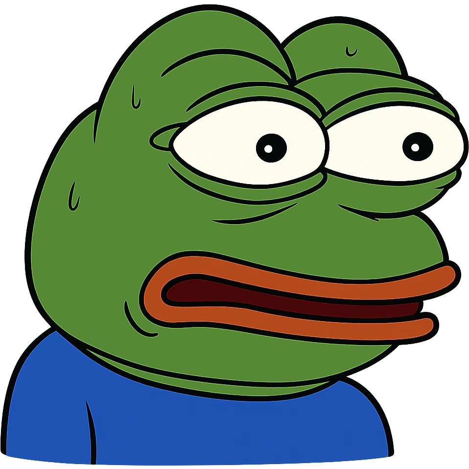 pepe the frog scared emoji