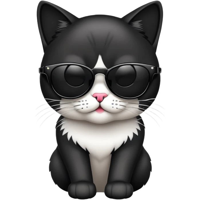 cool cat wearing sunglasses emoji